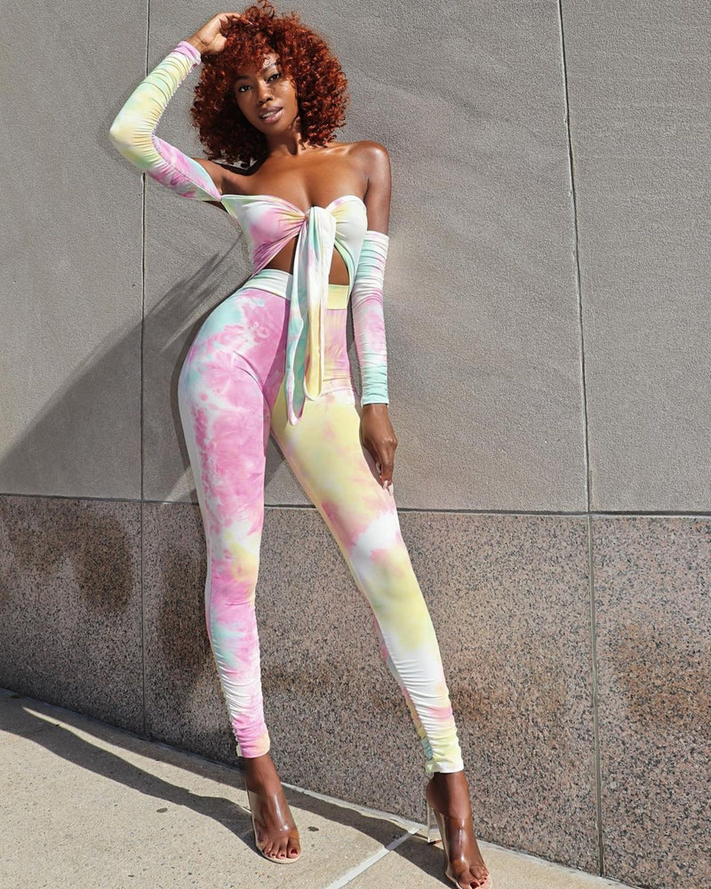 "COTTON CANDY" TIE DYE Multi Jumpsuit