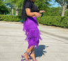 The "Purple Rain" Fringe Skirt