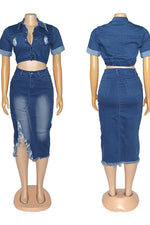 The "Denim on Denim" Skirt Set