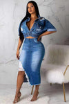 The "Denim on Denim" Skirt Set