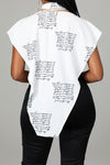 "Cursive" Fashion Top