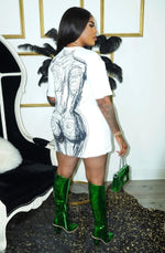 "She bodied that" T-shirt Dress